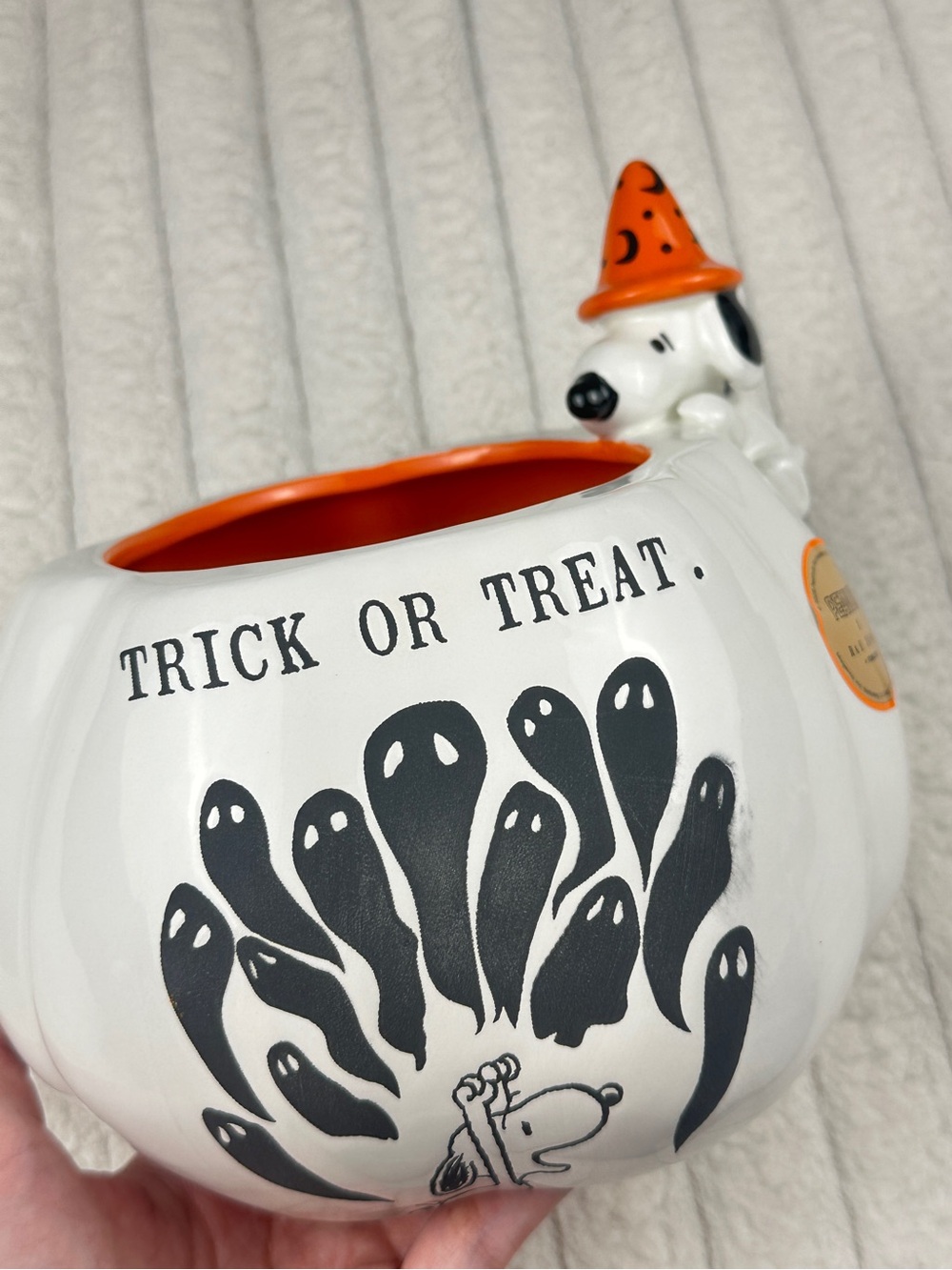 Rae Dunn Peanuts Snoopy Halloween Bowl